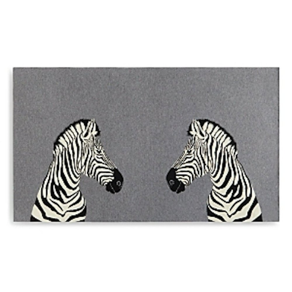 Aqua Home Zebra Cashmere & Wool Throw Blanket